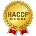 Selo de conformidade HACCP garantindo rigor e segurança no fabrico dos produtos Chogan